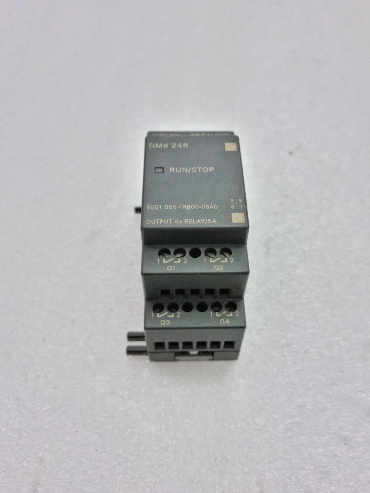 6ED1055-1HB00-0BA0 | Siemens | Logo! DM8 24R, Expansion Module, 24Vdc, Used